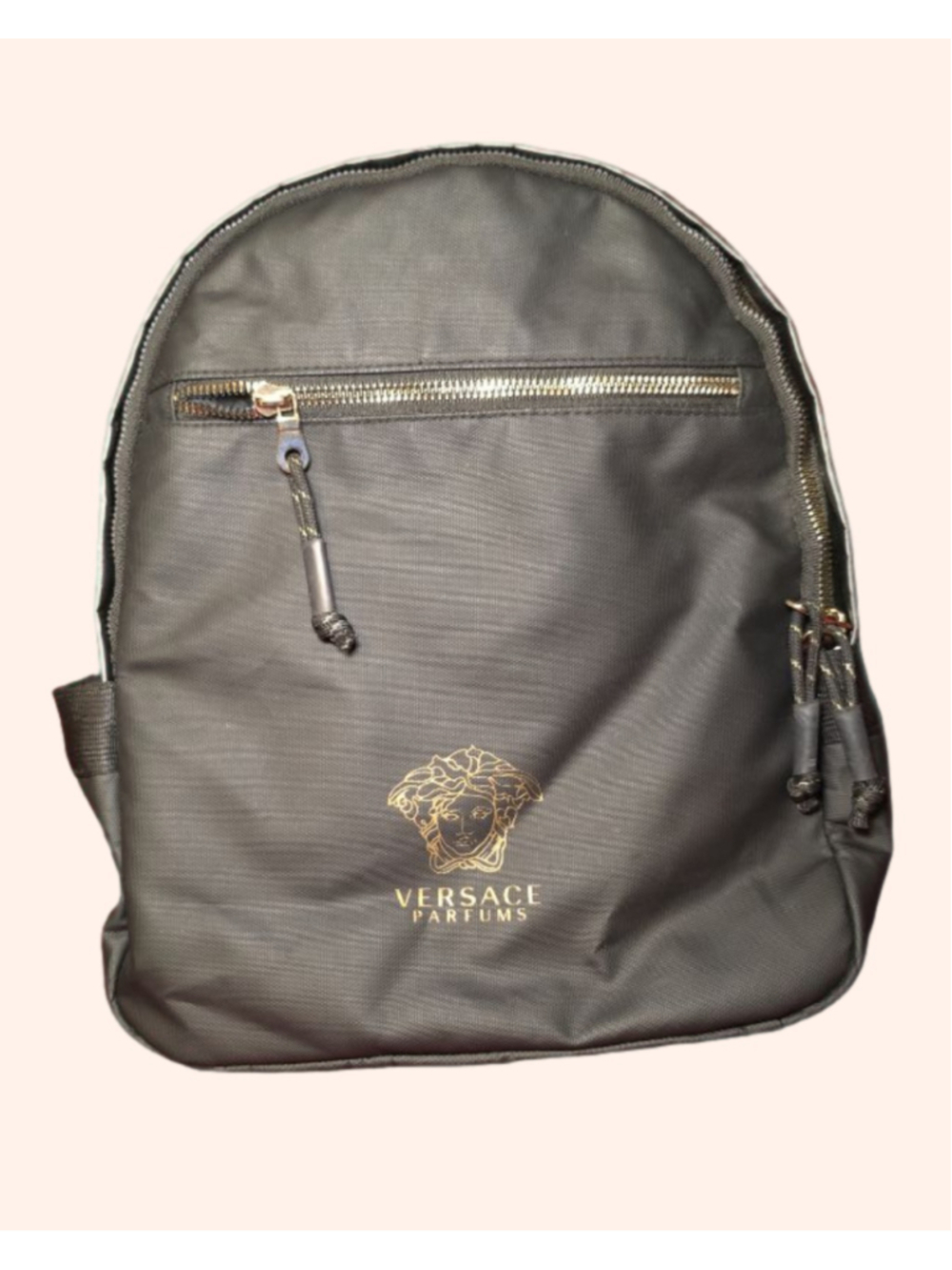 Versace Black & Gold Medusa Backpack